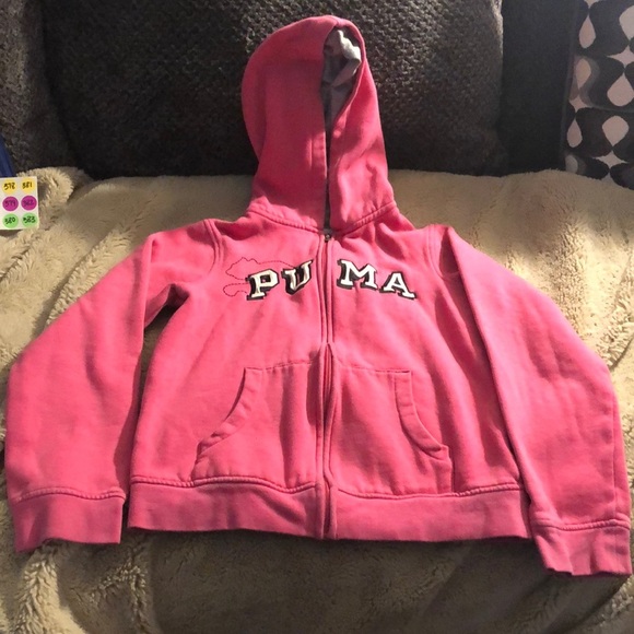 🎉4 for $20 Puma Hooded Sweatshirt, Girls XL - Picture 1 of 6